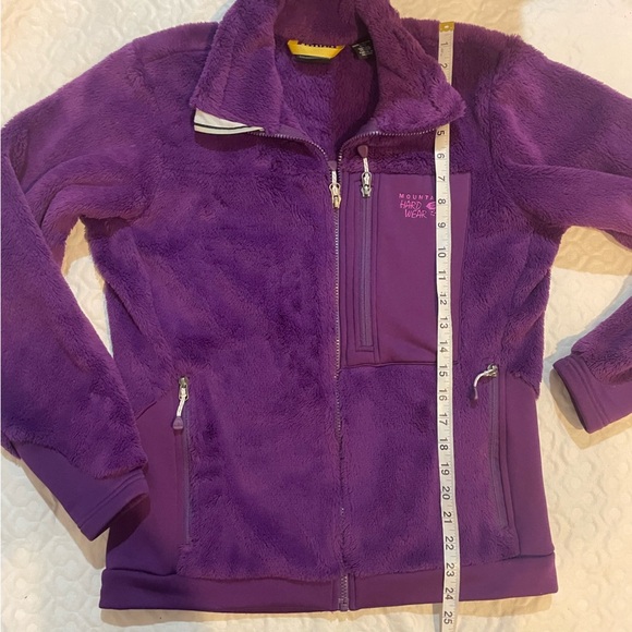 Vintage Mountain Hardwear Fleece Full Zip Up Jacket Women’s Medium Purple Winter - Picture 6 of 11